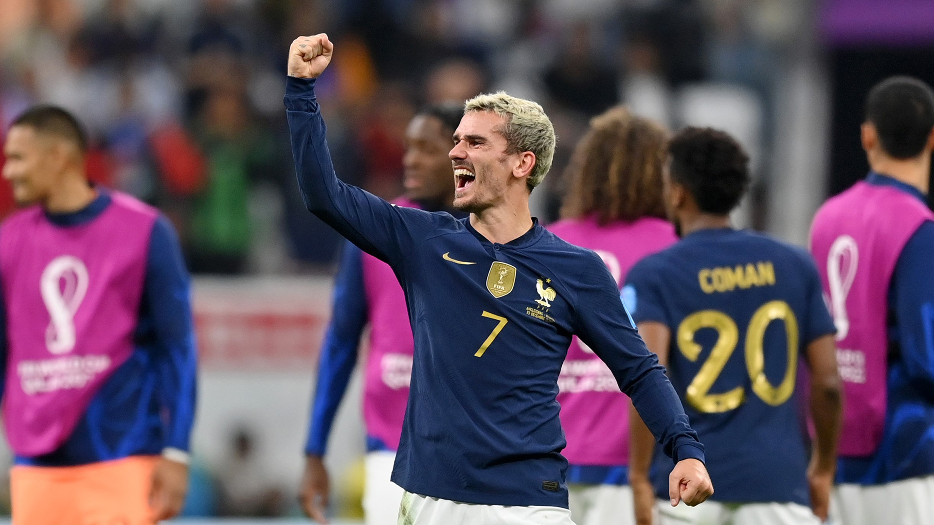 Antoine Griezmann celebrando.